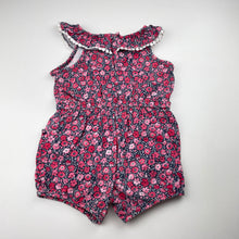 Load image into Gallery viewer, Girls Sprout, floral cotton playsuit / romper, FUC, size 2,  