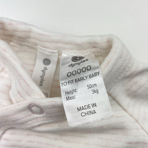 Girls Dymples, soft feel striped long sleeve top, GUC, size 00000,  
