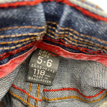 Load image into Gallery viewer, Boys Zara, distressed stretch denim jeans, adjustable, Inside leg: 49cm, FUC, size 5-6,  