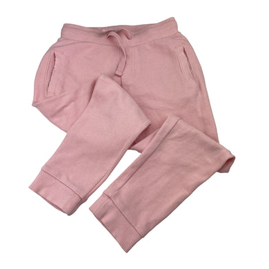 Girls Seed, pink casual pants, elasticated, Inside leg: 45cm, mark left knee, FUC, size 5,  