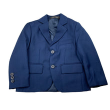 Load image into Gallery viewer, Boys Mini World, blue suit/formal jacket, Size 38, shoulder to cuff: 32cm, EUC, size 1,  