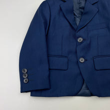 Load image into Gallery viewer, Boys Mini World, blue suit/formal jacket, Size 38, shoulder to cuff: 32cm, EUC, size 1,  
