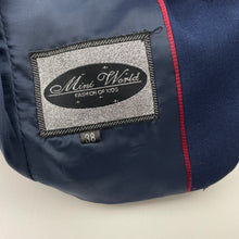 Load image into Gallery viewer, Boys Mini World, blue suit/formal jacket, Size 38, shoulder to cuff: 32cm, EUC, size 1,  
