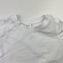 Load image into Gallery viewer, Unisex Baby Berry, white cotton t-shirt / top, GUC, size 0,  