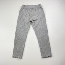 Load image into Gallery viewer, Girls PL Kids, grey ribbed leggings, elasticated, GUC, size 2,  