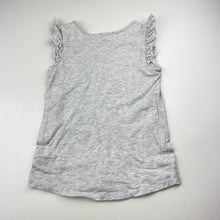 Load image into Gallery viewer, Girls Anko, grey marle cotton tee / top, rainbow, EUC, size 7,  