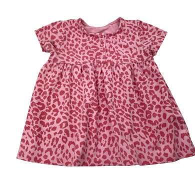 Girls Cotton On, stretchy animal print dress, FUC, size 00, L: 35cm