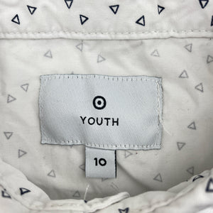 Boys Target, lightweight cotton short sleeve shirt, EUC, size 10,  