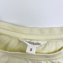 Load image into Gallery viewer, Girls Milkshake, yellow cotton tee / top, hearts, FUC, size 5,  