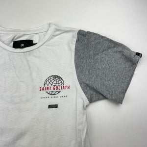 Boys St Goliath, white & grey tee / top, FUC, size 4,  