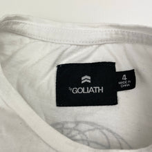 Load image into Gallery viewer, Boys St Goliath, white &amp; grey tee / top, FUC, size 4,  