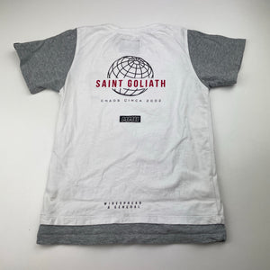 Boys St Goliath, white & grey tee / top, FUC, size 4,  