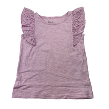 Load image into Gallery viewer, Girls Anko, pink marle broderie trim cotton top, EUC, size 3,  