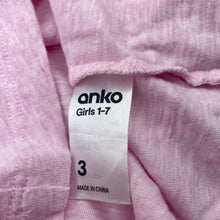 Load image into Gallery viewer, Girls Anko, pink marle broderie trim cotton top, EUC, size 3,  