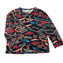 Load image into Gallery viewer, Boys Bonds, Hot Wheels long sleeve pyjama top, wash fade, FUC, size 5,  