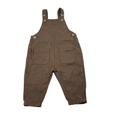 Boys Seed, striped cotton overalls / dungarees, EUC, size 00,  