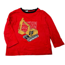 Load image into Gallery viewer, Boys Brilliant Basics, cotton long sleeve pyjama top, digger, FUC, size 3,  