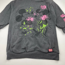 Load image into Gallery viewer, Girls Disney, Mickey &amp; Minnie Mouse fleece lined hoodie sweater dress, EUC, size 7, L: 56cm