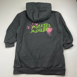 Girls Disney, Mickey & Minnie Mouse fleece lined hoodie sweater dress, EUC, size 7, L: 56cm