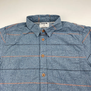Boys Hurley, classic fit cotton short sleeve shirt, Sz: S, armpit to armpit: 39cm, EUC, size 8-10,  