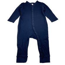 Load image into Gallery viewer, Unisex Target, navy organic cotton romper, EUC, size 0,  
