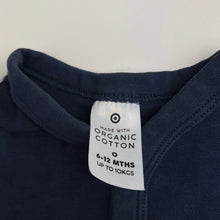 Load image into Gallery viewer, Unisex Target, navy organic cotton romper, EUC, size 0,  