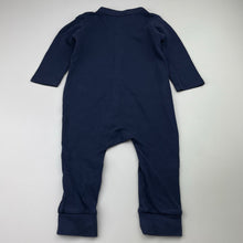 Load image into Gallery viewer, Unisex Target, navy organic cotton romper, EUC, size 0,  