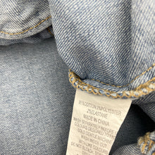 Load image into Gallery viewer, Girls Milkshake, blue stretch denim jacket, mark back right cuff, FUC, size 3,  