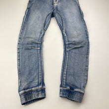 Load image into Gallery viewer, Boys Indie, blue stretch denim jogger jeans, adjustable, FUC, size 7,  