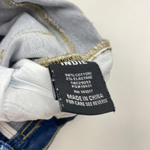 Load image into Gallery viewer, Boys Indie, blue stretch denim jogger jeans, adjustable, FUC, size 7,  