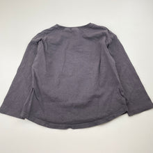 Load image into Gallery viewer, Girls Zara, grey cotton long sleeve tee / top, GUC, size 3-4,  