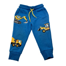 Load image into Gallery viewer, Boys Anko, fleece lined track pants, diggers, Inside leg: 29cm, FUC, size 2,  