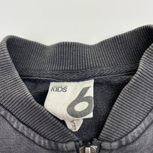 Boys Cotton On, fleece lined zip up sweater, wash fade, FUC, size 6,  