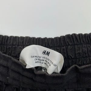 Girls H&M, crinkle cotton skirt, elasticated, L: 38cm, GUC, size 11-12,  
