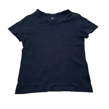 Load image into Gallery viewer, Unisex H&amp;M, navy cotton tee / top, FUC, size 3-4,  