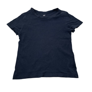 Unisex H&M, navy cotton tee / top, FUC, size 3-4,  