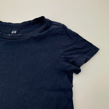 Load image into Gallery viewer, Unisex H&amp;M, navy cotton tee / top, FUC, size 3-4,  