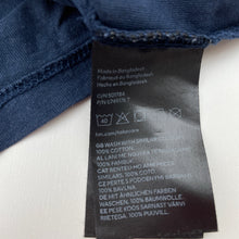 Load image into Gallery viewer, Unisex H&amp;M, navy cotton tee / top, FUC, size 3-4,  