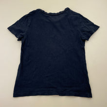 Load image into Gallery viewer, Unisex H&amp;M, navy cotton tee / top, FUC, size 3-4,  
