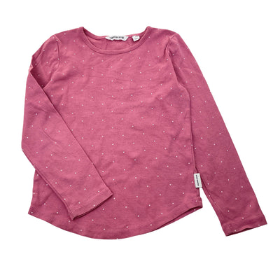 Girls Country Road, cotton long sleeve top, small pink mark on chest, FUC, size 6,  