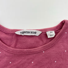Load image into Gallery viewer, Girls Country Road, cotton long sleeve top, small pink mark on chest, FUC, size 6,  