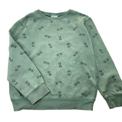 Boys Cotton On, fleece lined sweater / jumper, skateboards, FUC, size 8,  