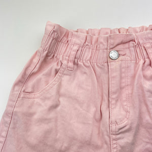 Girls 1964 Denim Co, pink stretch cotton shorts, elasticated, FUC, size 8,  