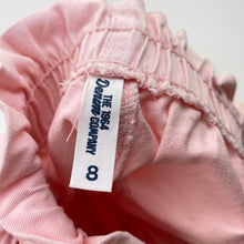 Load image into Gallery viewer, Girls 1964 Denim Co, pink stretch cotton shorts, elasticated, FUC, size 8,  