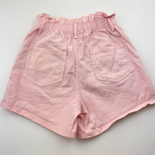 Load image into Gallery viewer, Girls 1964 Denim Co, pink stretch cotton shorts, elasticated, FUC, size 8,  