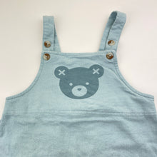 Load image into Gallery viewer, Unisex Hux, blue organic cotton overalls, GUC, size 2,  