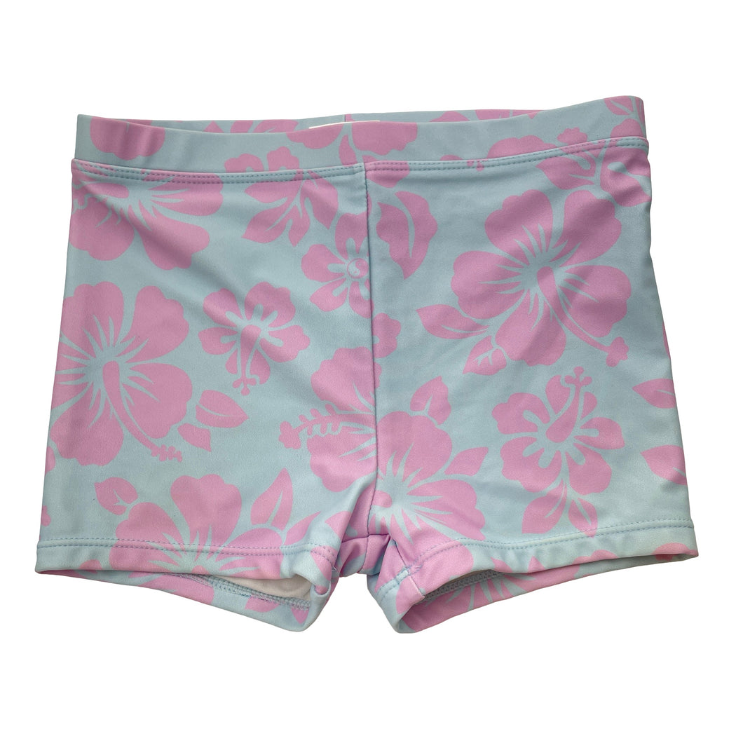 Girls Cotton On, floral swim shorts, elasticated, FUC, size 7,  