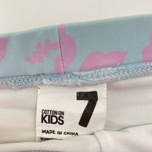 Load image into Gallery viewer, Girls Cotton On, floral swim shorts, elasticated, FUC, size 7,  