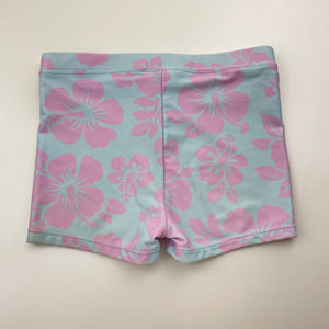Girls Cotton On, floral swim shorts, elasticated, FUC, size 7,  