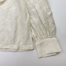Load image into Gallery viewer, Girls Child by Petals Ink, cream lightweight long sleeve blouse / top, EUC, size 7,  